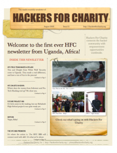 charity newsletter hackers for charity newsletter 1 august 2009 hackers charity newsletter hackers for charity newsletter 1 august 2009 hackers