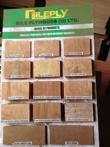 Nile Ply's selection of plywood.