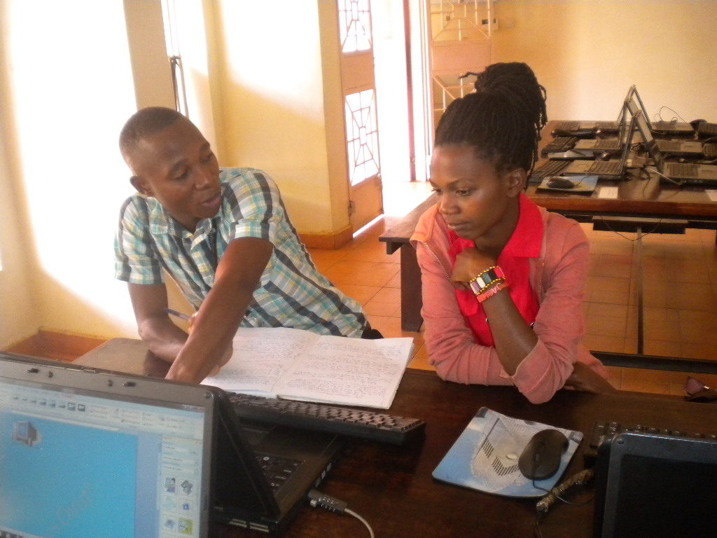 jackline learning how to create word document -instructed by latif